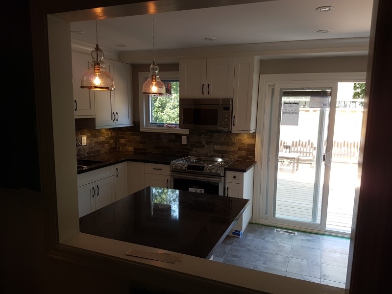 A fully renovated kitchen